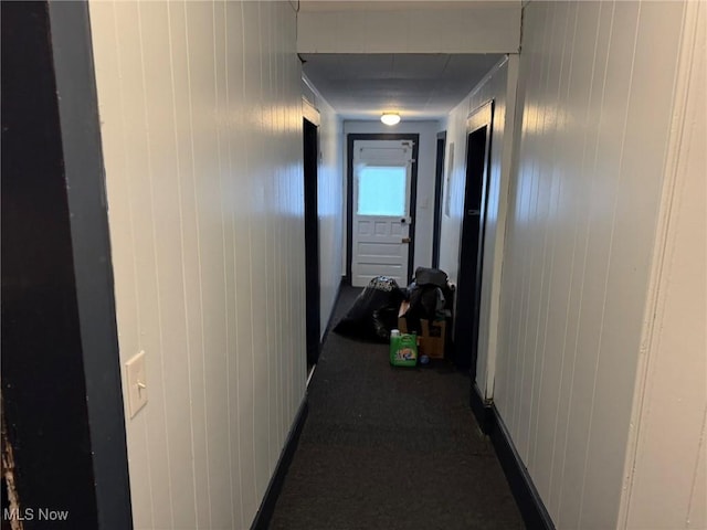 871 Chestnut St, Coshocton, OH 43812 - hallway featuring wooden walls