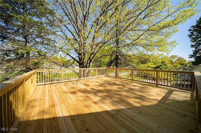 2226 W 13th St, Ashtabula, OH 44004 - view of wooden terrace
