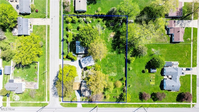 2226 W 13th St, Ashtabula, OH 44004 - aerial perspective of suburban area with property parcel outlined