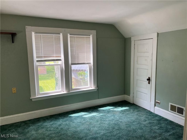 2640 W 19th St, Ashtabula, OH 44004 - additional living space featuring carpet flooring, lofted ceiling, and baseboards