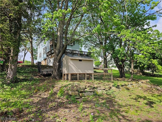 164 W High St, New Concord, OH 43762 - view of yard with exterior structure