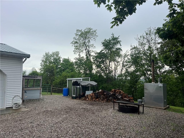 9355 Dozer Ridge Rd, Blue Rock, OH 43720 - view of patio / terrace with fence