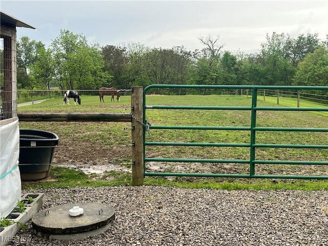 9355 Dozer Ridge Rd, Blue Rock, OH 43720 - gate featuring a view of rural / pastoral area