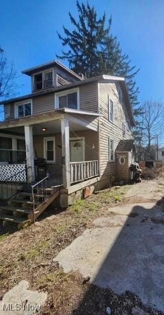 224 Atcheson Ave, Mansfield, OH 44903 - view of front of house with covered porch