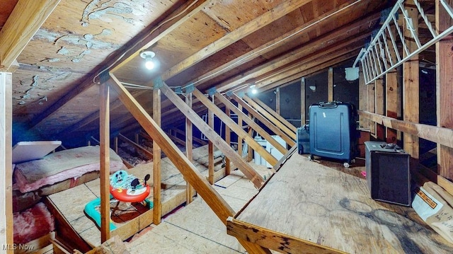 view of attic