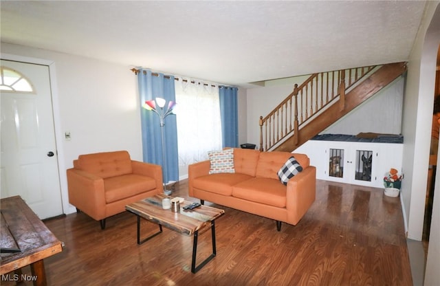 36751 Sugar Ridge Rd, North Ridgeville, OH 44039 - living room with stairway and wood finished floors