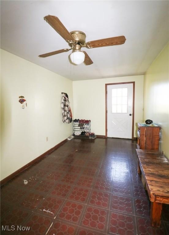 36751 Sugar Ridge Rd, North Ridgeville, OH 44039 - empty room with baseboards and a ceiling fan