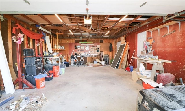 36751 Sugar Ridge Rd, North Ridgeville, OH 44039 - garage with a workshop area