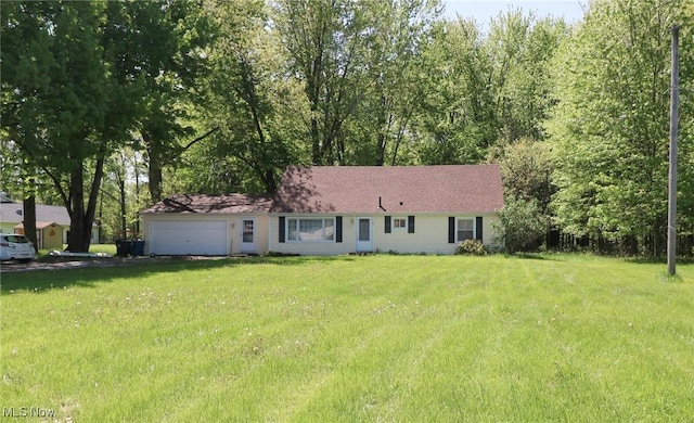 36751 Sugar Ridge Rd, North Ridgeville, OH 44039 - ranch-style home featuring a garage and a front lawn