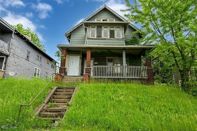 1324-1326 Shorb Ave NW, Canton, OH 44703 - view of front of property with a porch