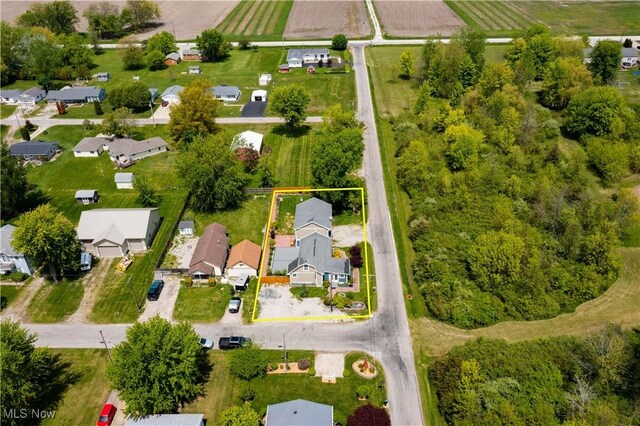 1287 E Garnet Ave, Port Clinton, OH 43452 - aerial perspective of suburban area with property parcel outlined