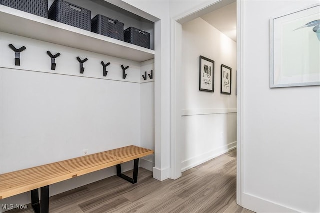 675 Wheatfield Dr, Aurora, OH 44202 - mudroom with wood finished floors and baseboards