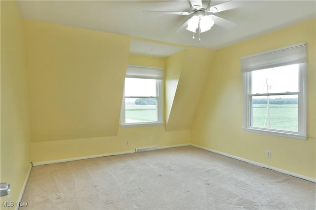 9960 Ridge Rdg, Farmdale, OH 44417 - spare room with carpet, baseboards, and a ceiling fan