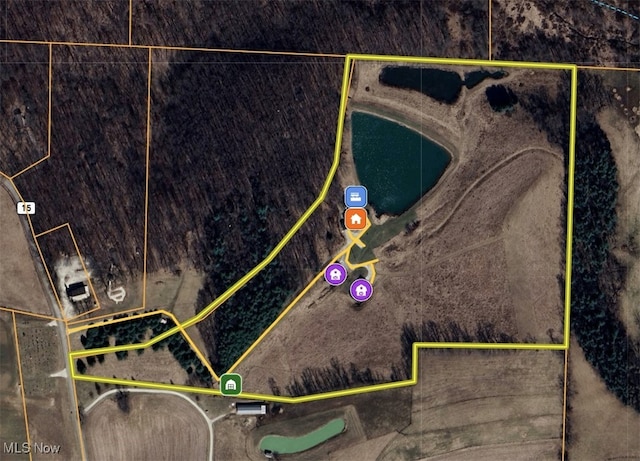 5216 Arrow Rd NW, Minerva, OH 44657 - aerial map of property and surrounding area with property parcel outlined