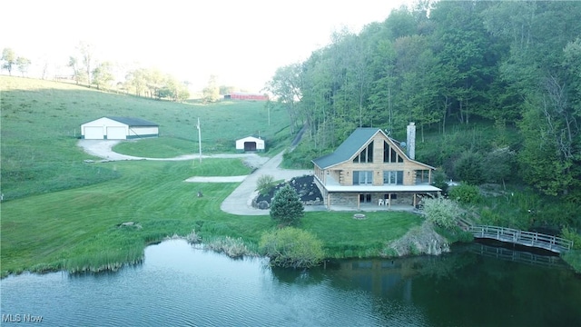 5216 Arrow Rd NW, Minerva, OH 44657 - view from above of property with a nearby body of water