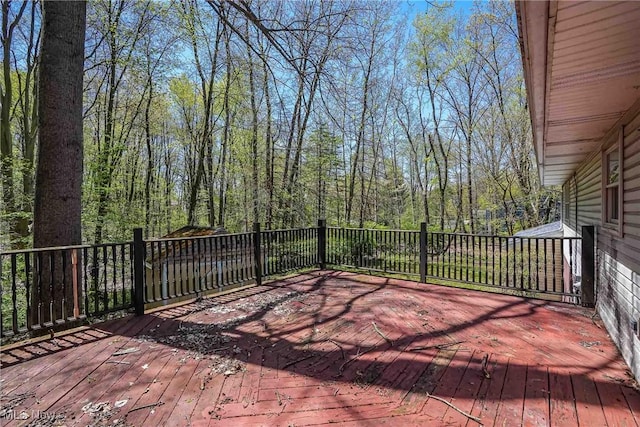 265 Franklin Dr, Doylestown, OH 44230 - deck featuring a view of trees