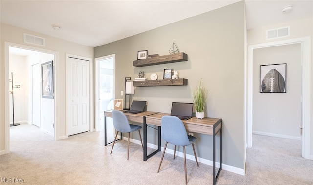 420 Honeycrisp Dr NE, Louisville, OH 44641 - office area featuring light carpet and baseboards