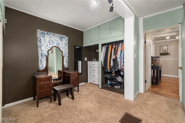 1439 Township Road 593, Ashland, OH 44805 - home office featuring light carpet, ornamental molding, and baseboards