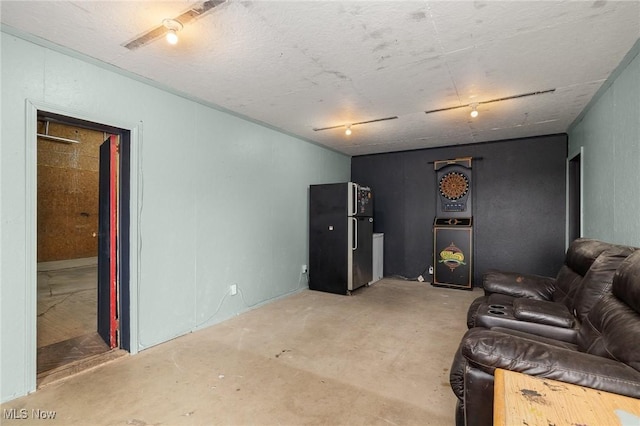 1439 Township Road 593, Ashland, OH 44805 - living area featuring unfinished concrete floors