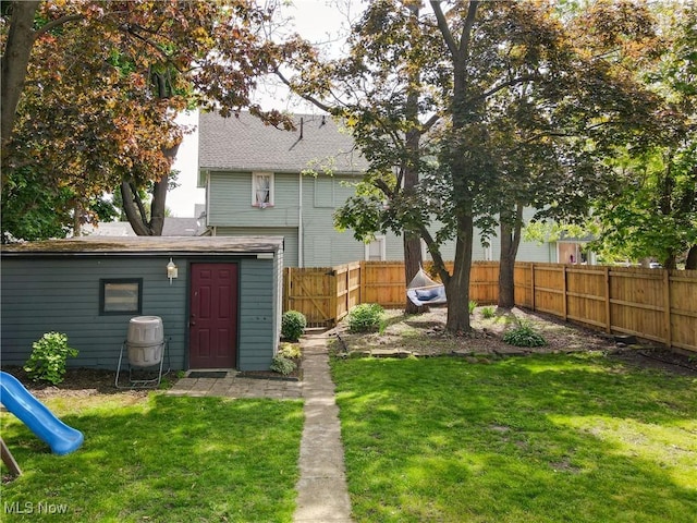 2963 Scranton Rd, Cleveland, OH 44113 - rear view of house with a playground and a shingled roof