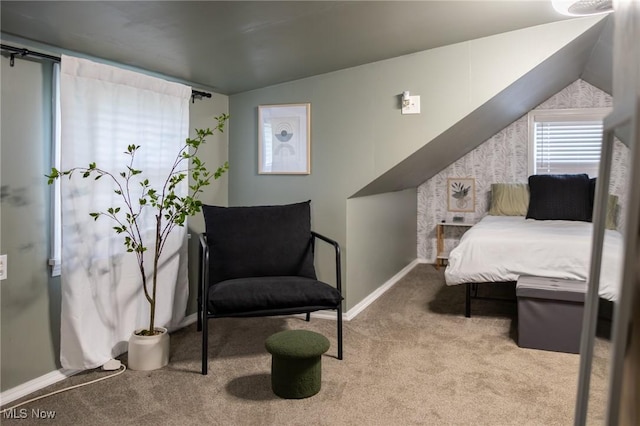 carpeted bedroom with baseboards