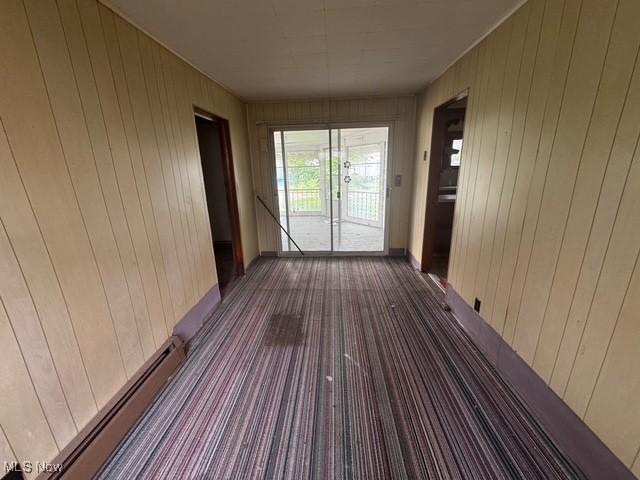 234 High Ave, Byesville, OH 43723 - unfurnished sunroom featuring french doors and a baseboard radiator