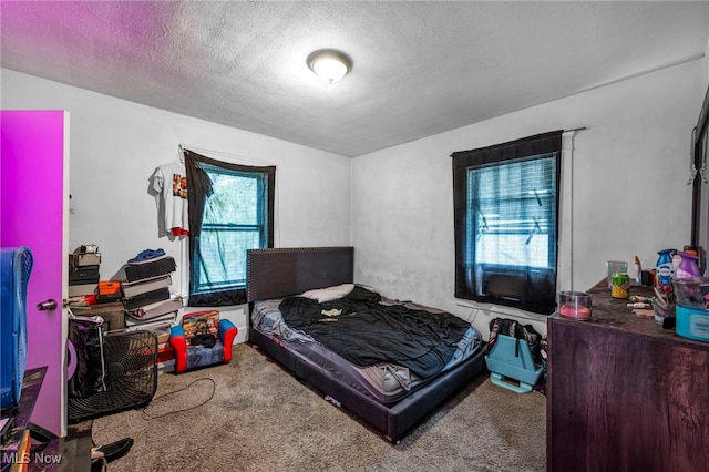 132 Irondale St, Elyria, OH 44035 - carpeted bedroom with a textured ceiling