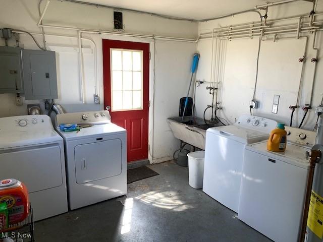 30810 Euclid Ave, Wickliffe, OH 44092 - washroom featuring independent washer and dryer and electric panel