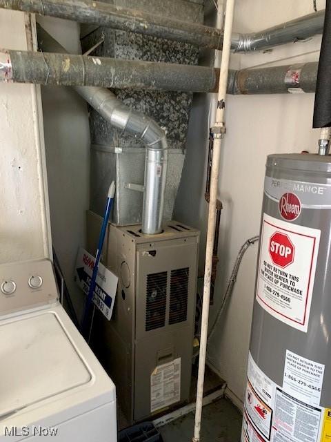30810 Euclid Ave, Wickliffe, OH 44092 - utilities with washer / clothes dryer and gas water heater