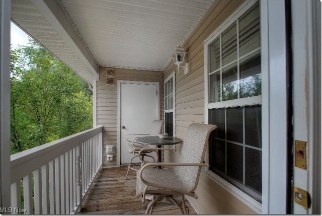 view of balcony