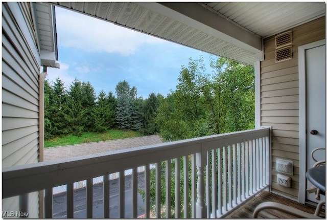 view of balcony