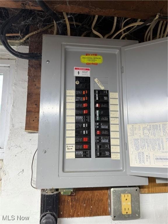 utility room featuring electric panel