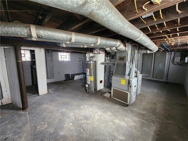2906-2908 E 104th St, Cleveland, OH 44104 - basement featuring water heater and heating unit