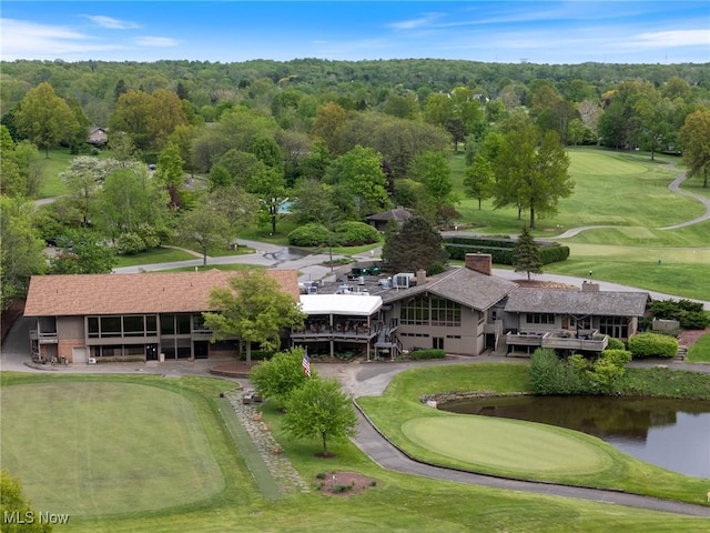 540 Bent Creek Oval, Aurora, OH 44202 - bird's eye view of a golf course and a large body of water