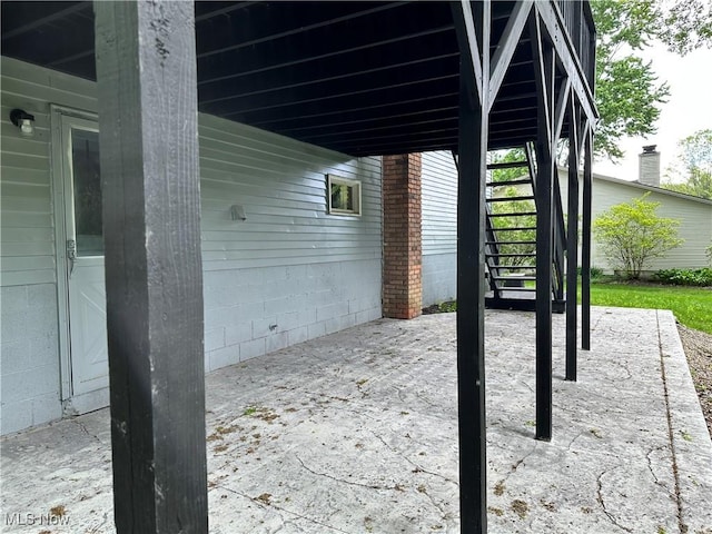 9744 Andrea Dr, Concord, OH 44060 - view of patio featuring stairway