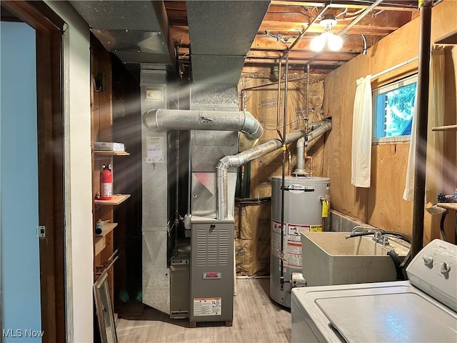 9744 Andrea Dr, Concord, OH 44060 - utilities with washer / clothes dryer, water heater, and heating unit