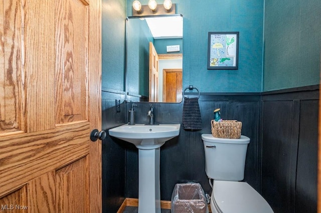 half bath with toilet