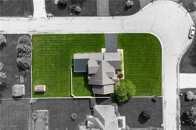 aerial view of property's location with property boundaries highlighted