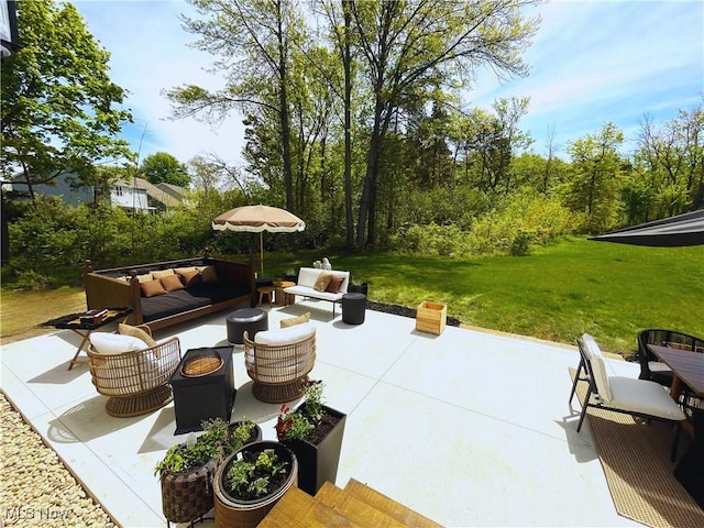 1810 Muirfield Ln, Painesville, OH 44077 - view of patio featuring outdoor lounge area and outdoor dining space