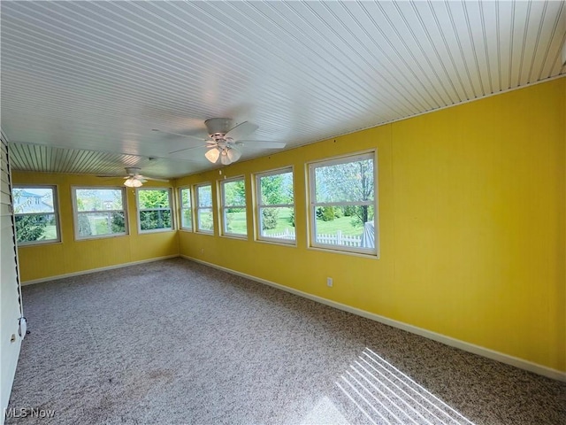2270 S Commodore Ct, Lakeside-Marblehead, OH 43440 - unfurnished sunroom with healthy amount of natural light, carpet floors, and baseboards
