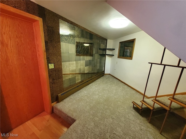 9651 Skyway Dr, Wadsworth, OH 44281 - hall with baseboards and a baseboard radiator