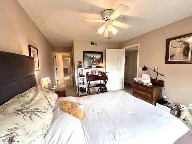 23003 Chandlers Ln Unit 219, Olmsted Falls, OH 44138 - bedroom featuring ceiling fan