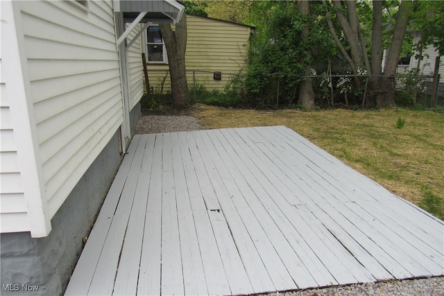 923 W 58th St, Ashtabula, OH 44004 - view of wooden deck