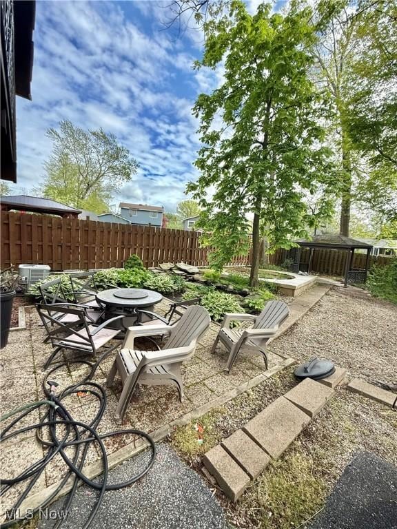 5460 Coronada Dr, Mentor-On-The-Lake, OH 44060 - view of patio with fence and central air condition unit