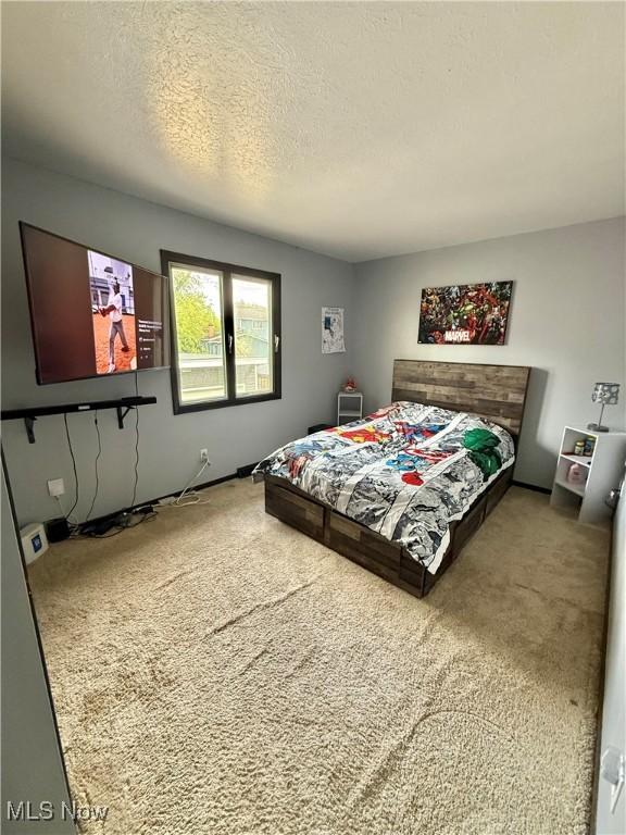 5460 Coronada Dr, Mentor-On-The-Lake, OH 44060 - bedroom with carpet and a textured ceiling