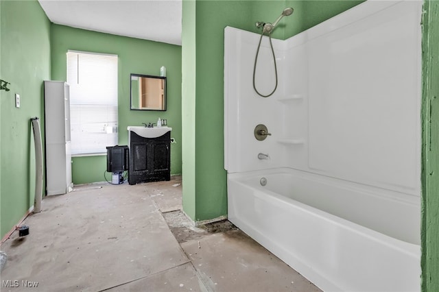 563 Mill St, Conneaut, OH 44030 - bathroom featuring  shower combination and vanity