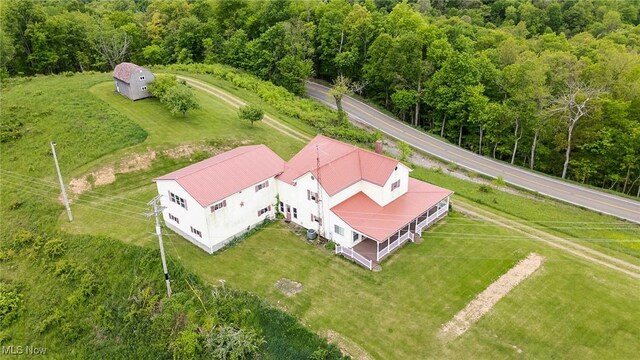 50504 State Route 556, Clarington, OH 43915 - view of subject property featuring a heavily wooded area
