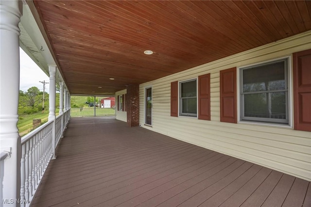 50504 State Route 556, Clarington, OH 43915 - view of deck