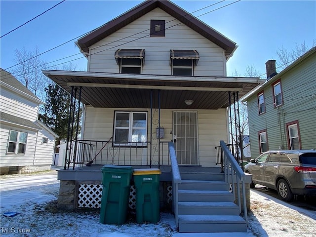 5161 Greenhurst Dr, Maple Heights, OH 44137 - view of front facade with a porch
