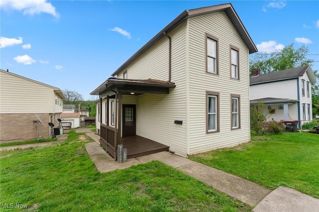 1802 Chester Ave, Wellsville, OH 43968 - rear view of property with a yard
